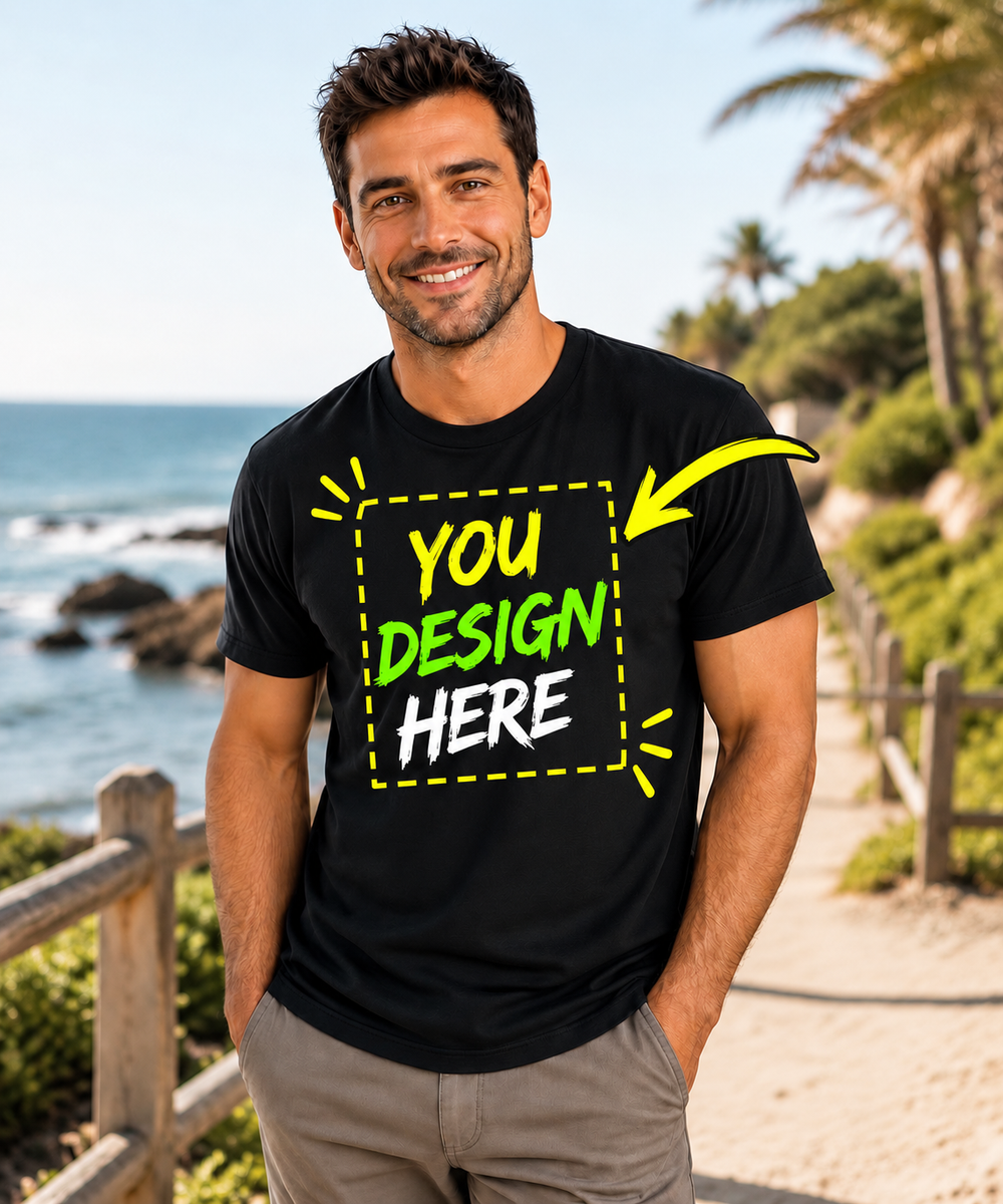 Summer Men's Premium Ice Silk Quick-Dry T-Shirt, White Pocket Short Sleeve Casual Performance Tee, Custom Logo Shirt