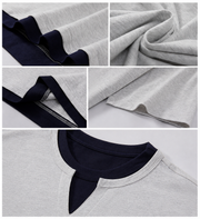 Men's Heavyweight Cotton T-Shirt， Streetwear Layered Short Sleeve Tee, Premium Casual Summer Top for Custom Printing