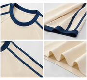 Men's Oversized Cotton T-Shirt | 3-Stripe Streetwear Tee