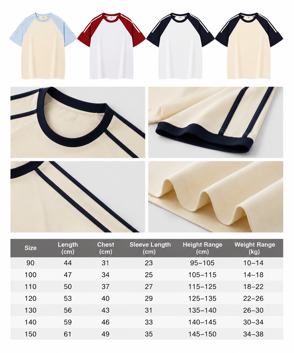 Men's Oversized Cotton T-Shirt | 3-Stripe Streetwear Tee
