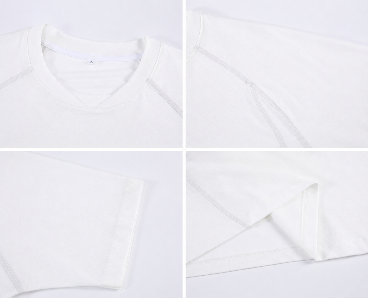Men's Heavyweight Quick Dry T-Shirt, Sorona Ice Silk Sports Tee, Premium Streetwear Work Uniform Shirt, Custom Logo Printing Available