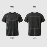 Custom Printed Washed Cotton T-Shirt 220gsm | Men and Women