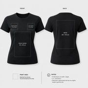 Custom Printed Women's Cotton T-Shirt 200gsm | Ladies Tee
