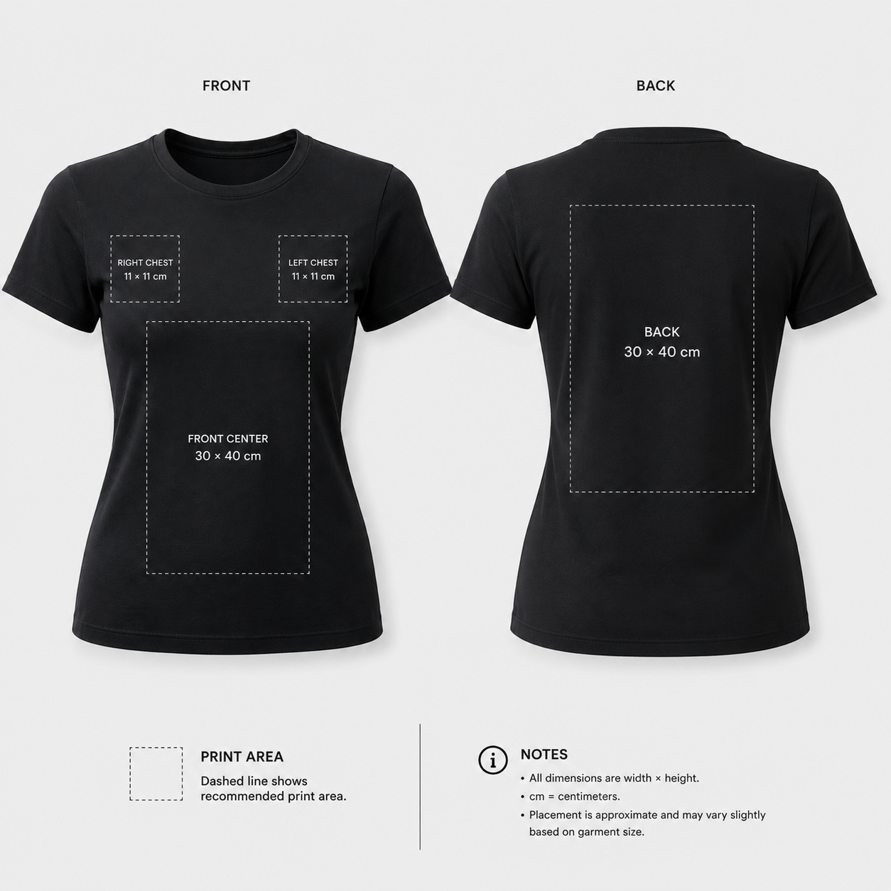 Custom Printed Women's Cotton T-Shirt 200gsm | Ladies Tee