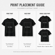 Custom Printed Kids Cotton T-Shirt 180gsm | Youth Tee for Boys & Girls