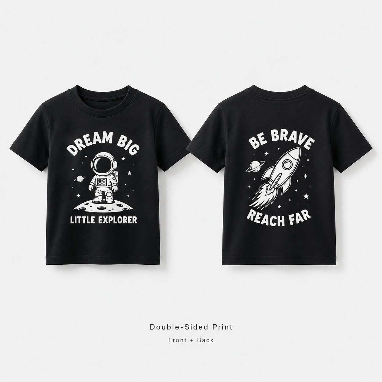 Custom Printed Kids Cotton T-Shirt 180gsm | Youth Tee for Boys & Girls