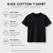 Custom Printed Kids Cotton T-Shirt 180gsm | Youth Tee for Boys & Girls