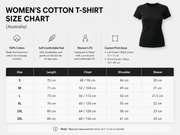 Custom Printed Women's Cotton T-Shirt 200gsm | Ladies Tee