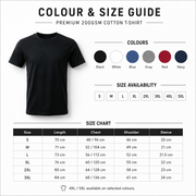 Custom Printed Cotton T-Shirt 200gsm
