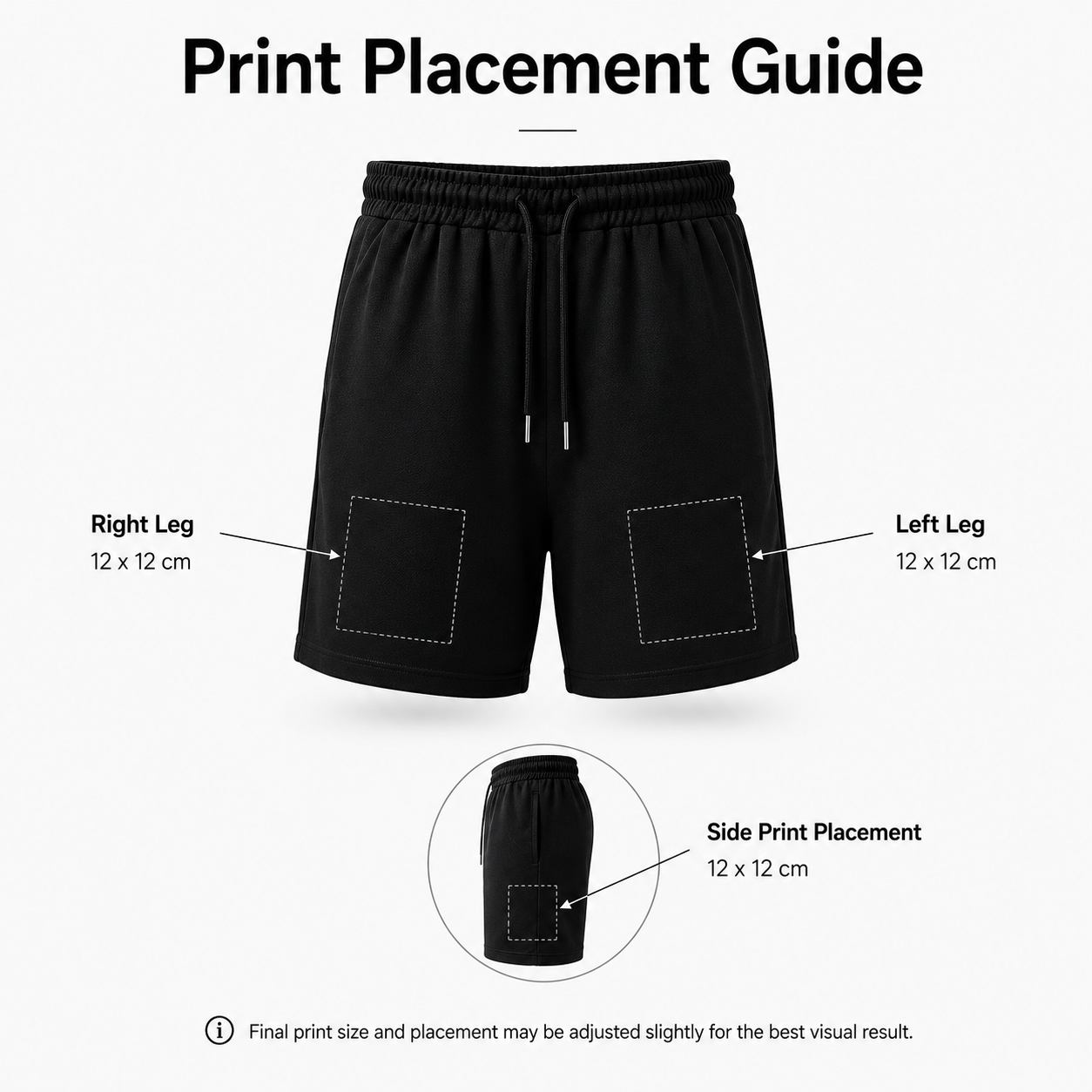 Custom Printed Shorts with Pockets 200g