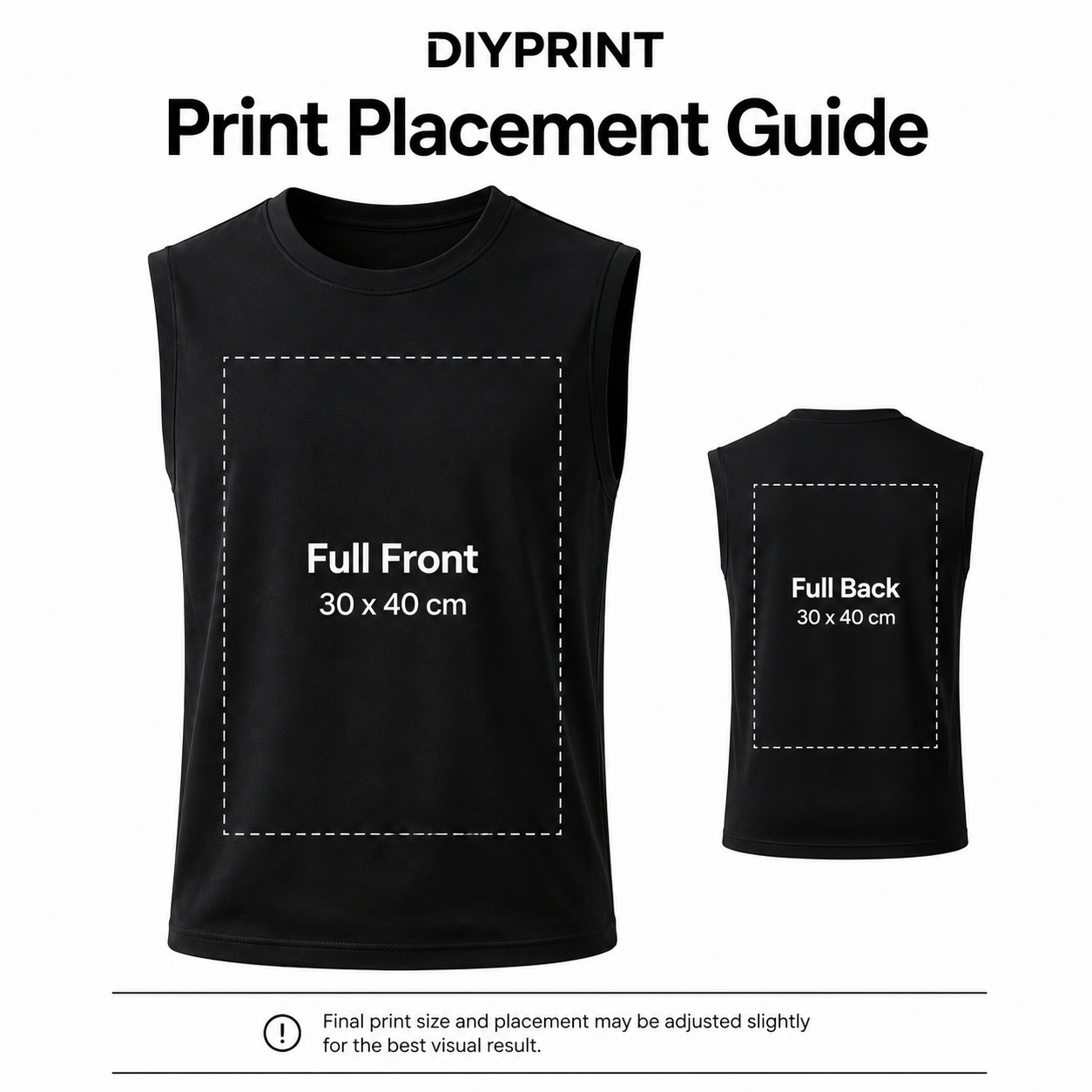 Custom Printed Men's Vest 200g