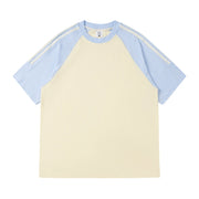 Back view of the oversized cotton t-shirt showing relaxed fit