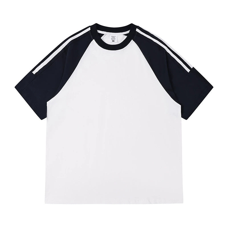 Model wearing the oversized cotton t-shirt in a streetwear style