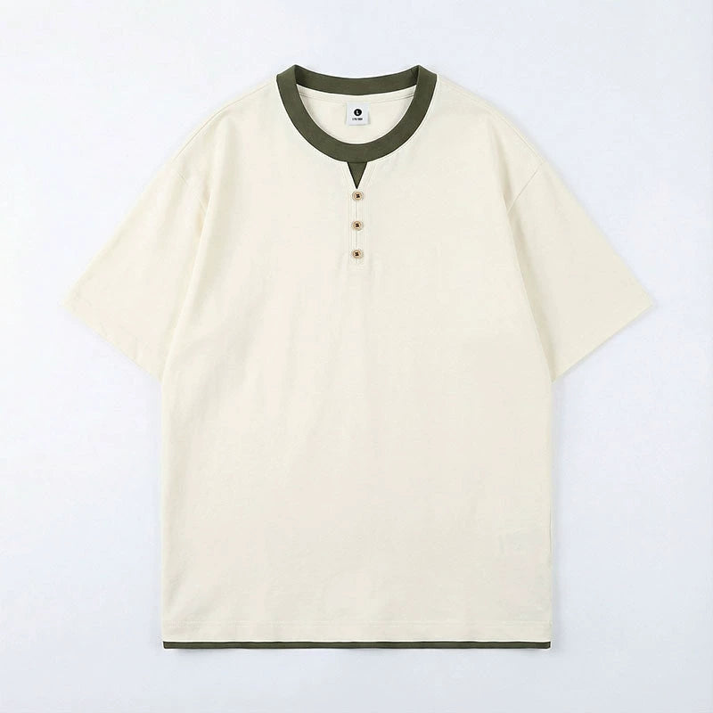 Polo shirt embroidery detail