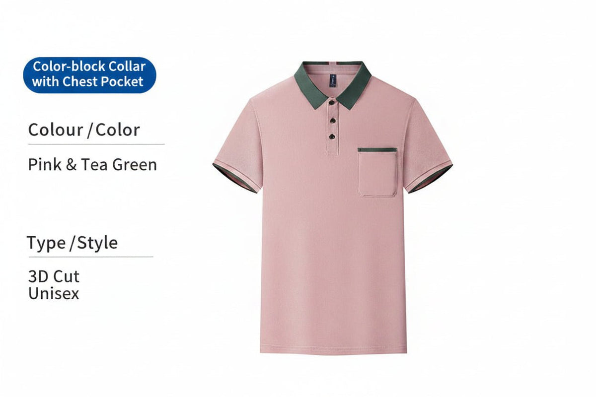 Breathable Polyester Long Sleeve Polo | Custom Logo Workwear | DIYPRINT - Diyprint