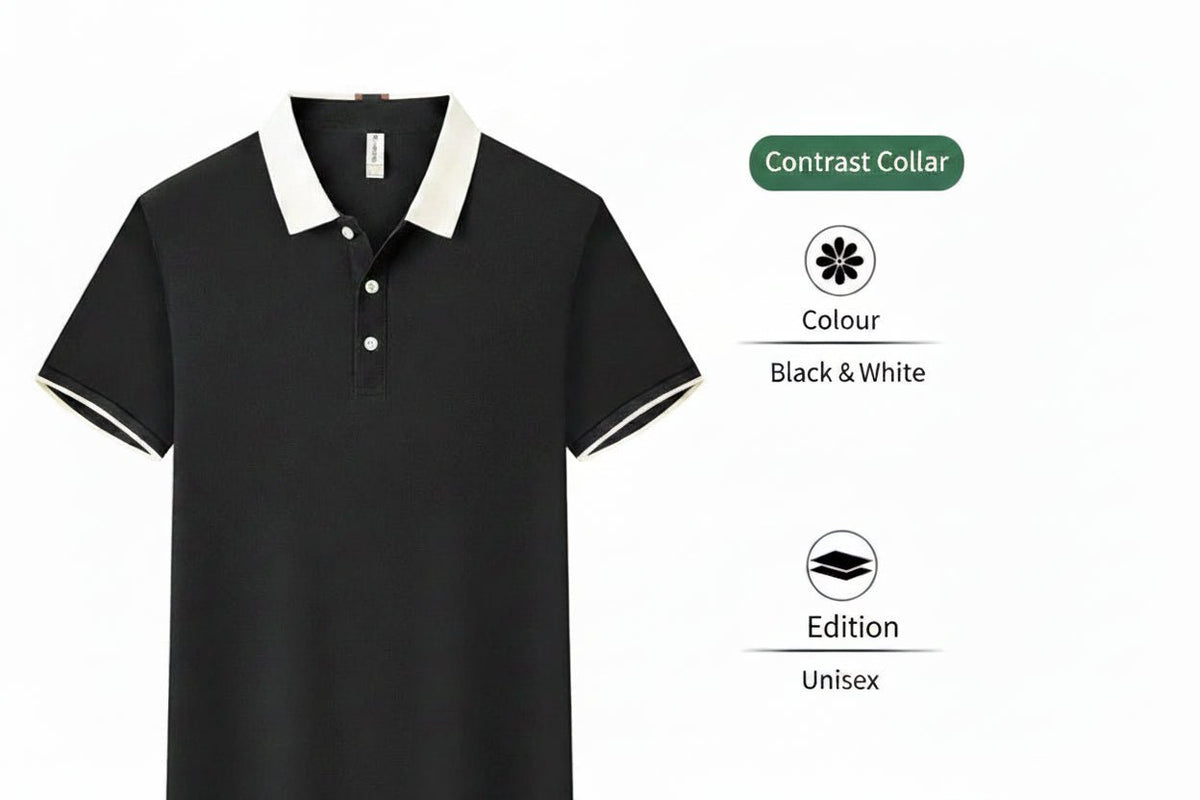 Breathable Polyester Long Sleeve Polo | Custom Logo Workwear | DIYPRINT - Diyprint