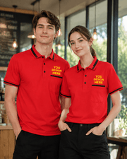 Breathable Polyester Long Sleeve Polo | Custom Logo Workwear | DIYPRINT - Diyprint