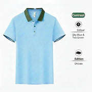 Breathable Polyester Long Sleeve Polo | Custom Logo Workwear | DIYPRINT - Diyprint