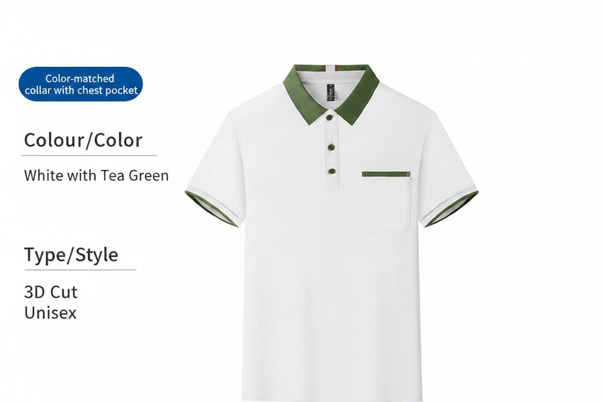 Breathable Polyester Long Sleeve Polo | Custom Logo Workwear | DIYPRINT - Diyprint