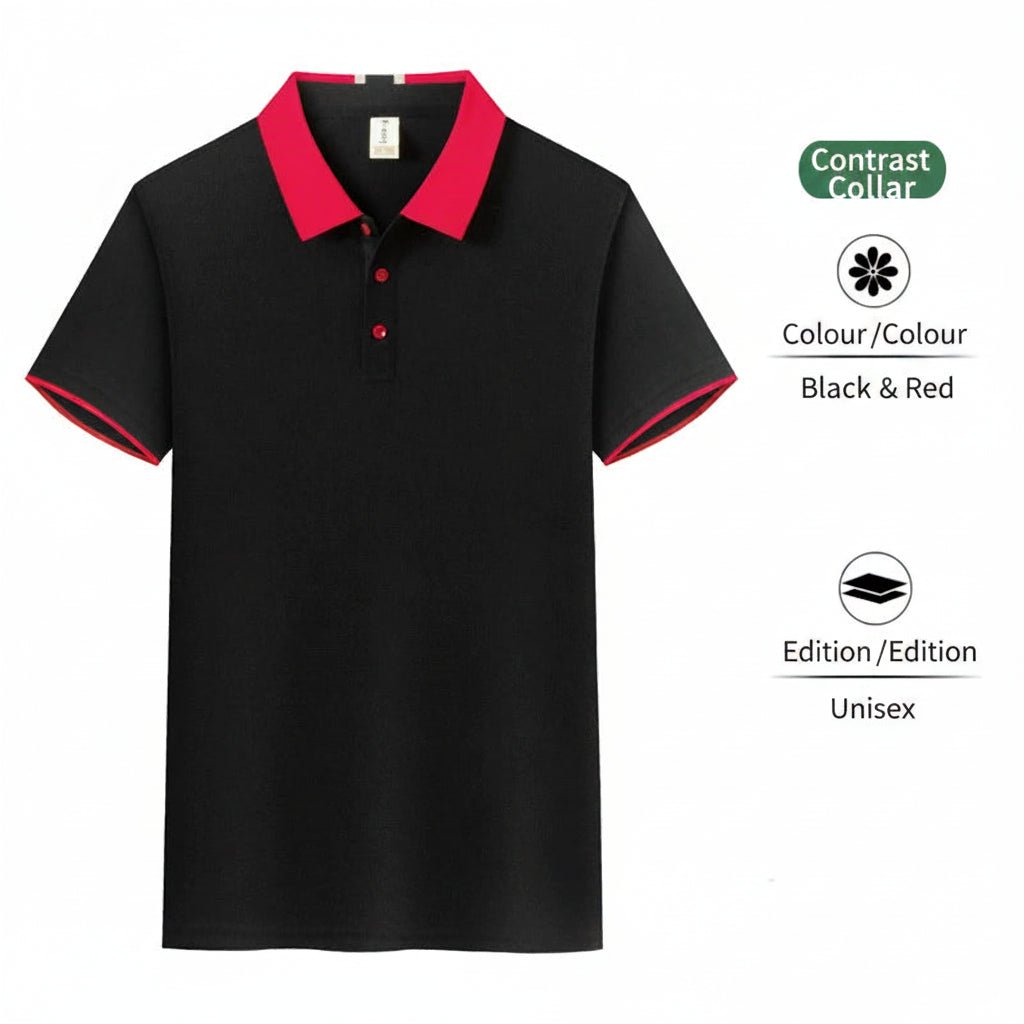 Breathable Polyester Long Sleeve Polo | Custom Logo Workwear | DIYPRINT - Diyprint