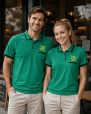 Breathable Polyester Long Sleeve Polo | Custom Logo Workwear | DIYPRINT - Diyprint