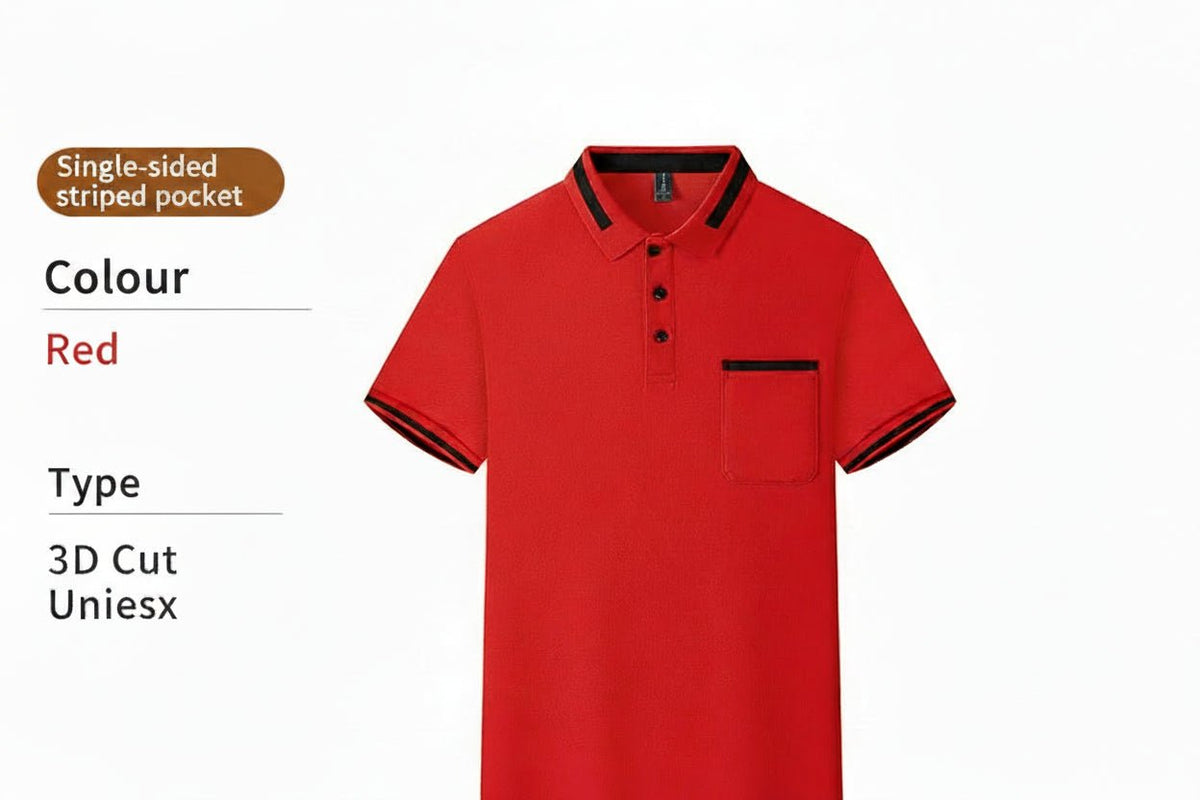 Breathable Polyester Long Sleeve Polo | Custom Logo Workwear | DIYPRINT - Diyprint