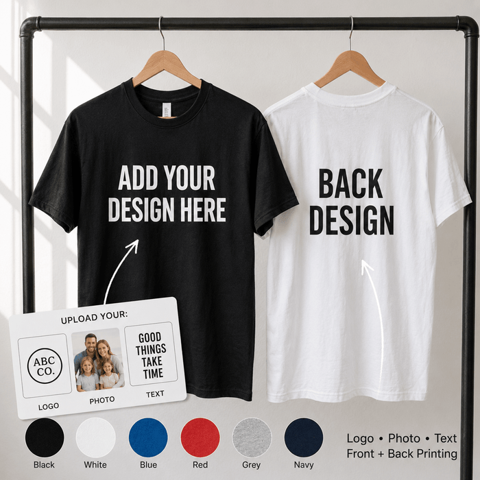 Custom Printed Cotton T-Shirt 200gsm Men's short-sleeve