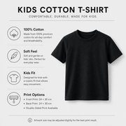 Custom Printed Kids Cotton T-Shirt 180gsm | Youth Tee for Boys & Girls - Diyprint