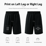 Custom Printed Shorts with Pockets 200g - Diyprint