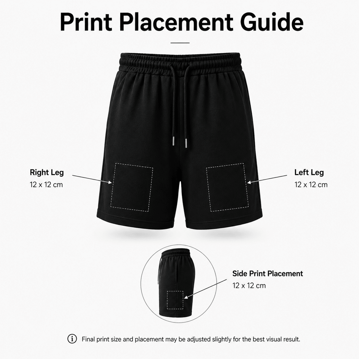 Custom Printed Shorts with Pockets 200g - Diyprint