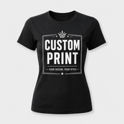 Custom Printed Women's Cotton T-Shirt 200gsm | Ladies Tee - Diyprint