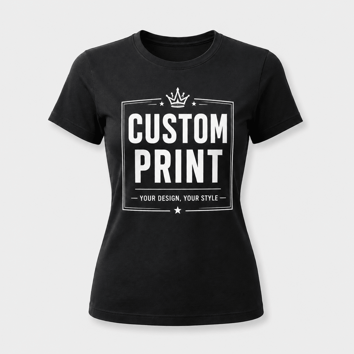 Custom Printed Women's Cotton T-Shirt 200gsm | Ladies Tee - Diyprint