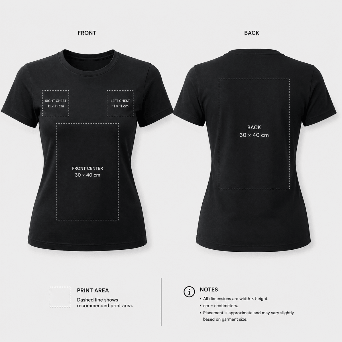 Custom Printed Women's Cotton T-Shirt 200gsm | Ladies Tee - Diyprint