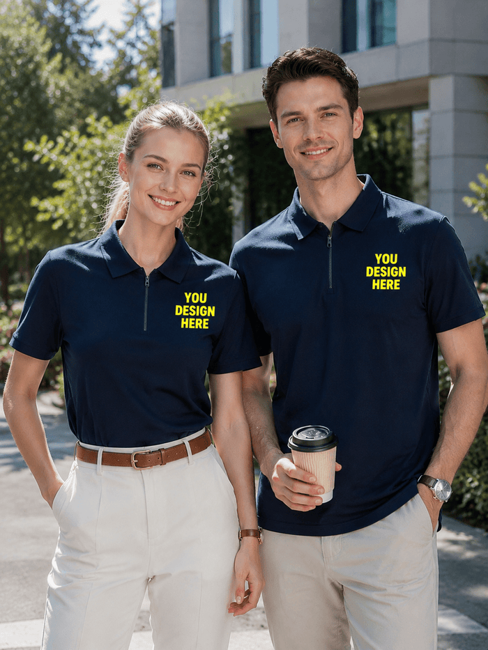 Embroidered Long Sleeve Polo Shirt | Workwear Gift Tee | DIYPRINT