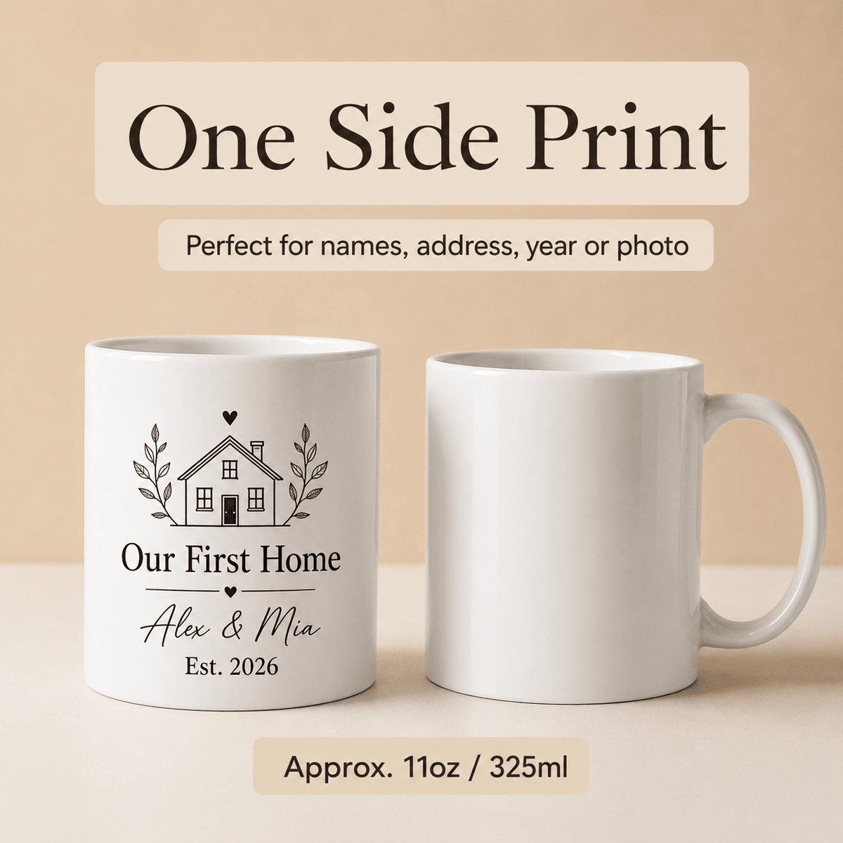 Handmade Personalised Housewarming Mug - Diyprint