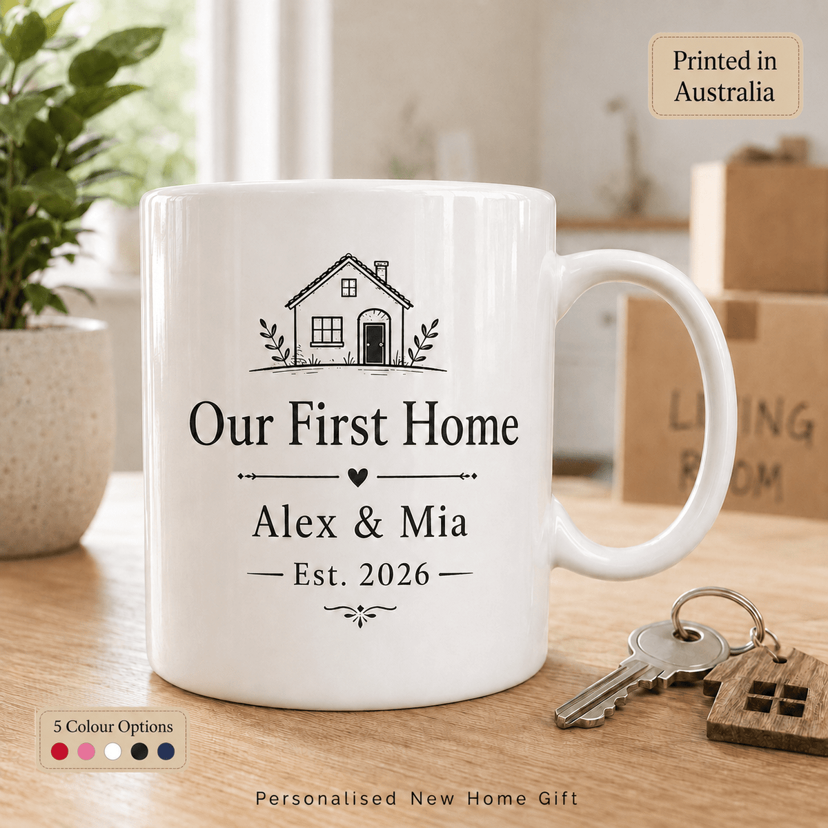 Handmade Personalised Housewarming Mug - Diyprint