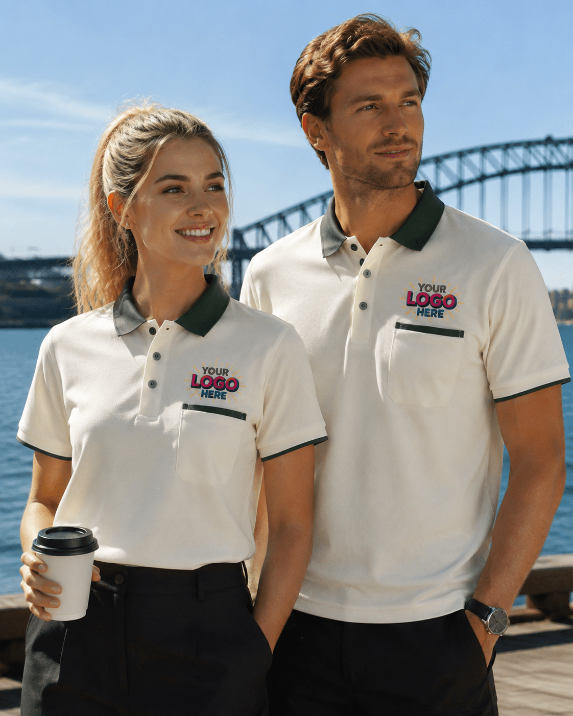 Long Sleeve Custom Polo Shirts | Contrast Collar Teamwear | DIYPRINT - Diyprint