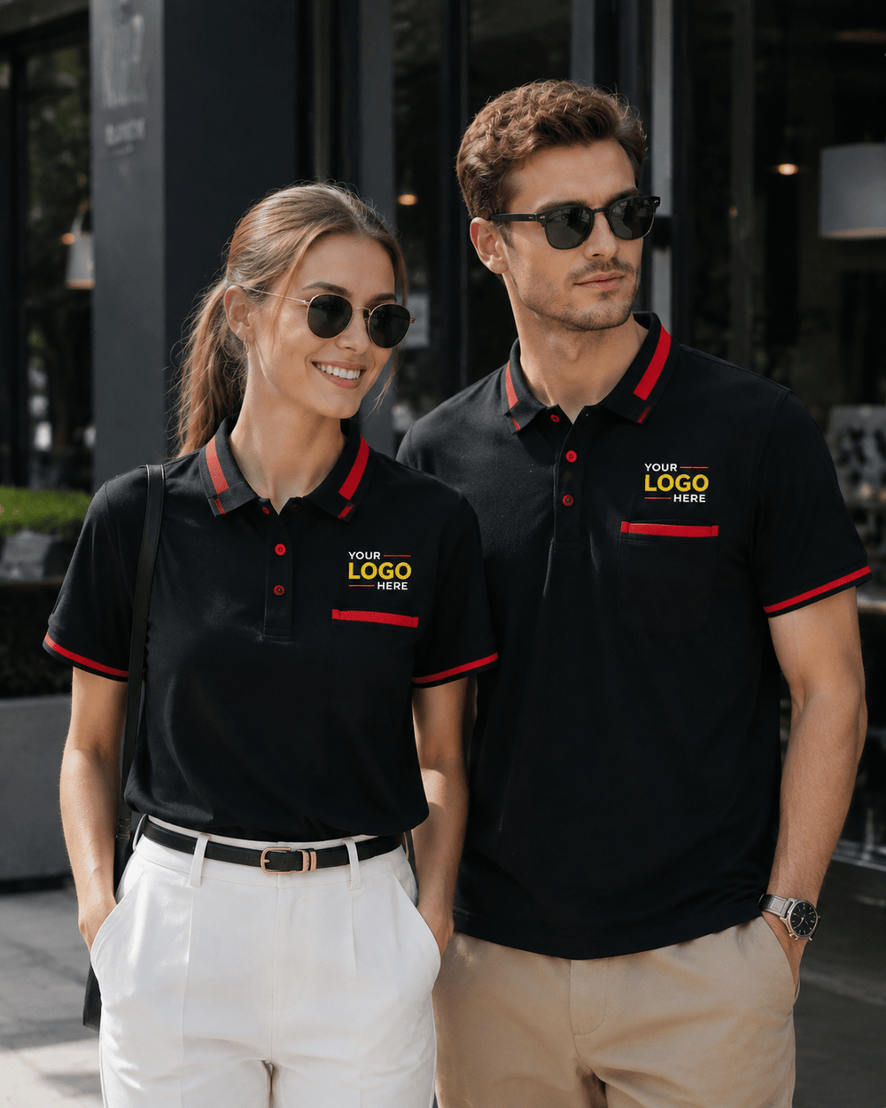 Long Sleeve Custom Polo Shirts | Contrast Collar Teamwear | DIYPRINT - Diyprint