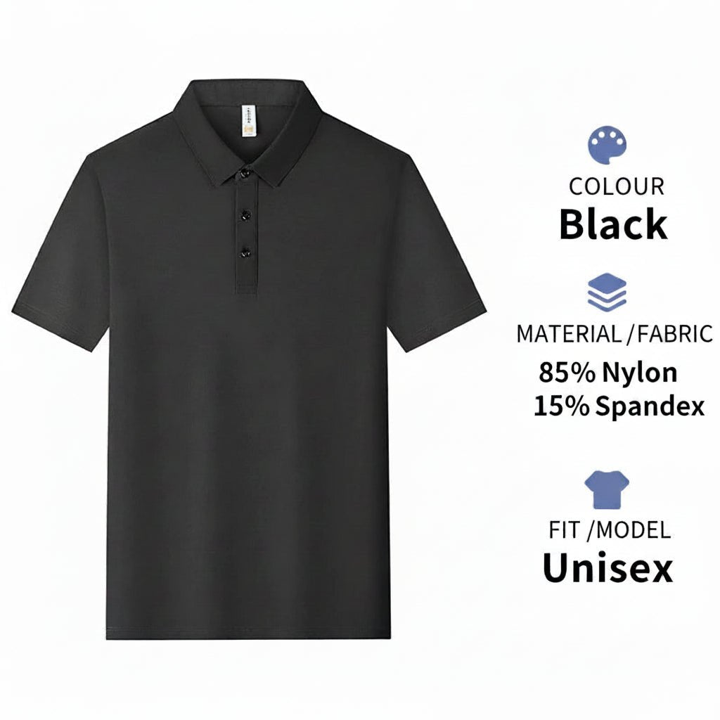 Men's Breathable Ice-Silk Polo Shirt | Custom Logo Workwear | DIYPRINT - Diyprint