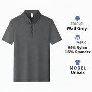 Men's Breathable Ice-Silk Polo Shirt | Custom Logo Workwear | DIYPRINT - Diyprint