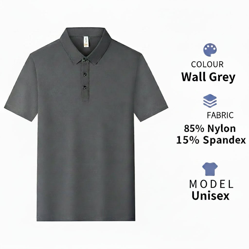 Men's Breathable Ice-Silk Polo Shirt | Custom Logo Workwear | DIYPRINT - Diyprint