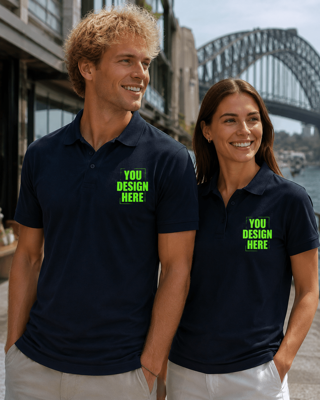 Men's Breathable Ice-Silk Polo Shirt | Custom Logo Workwear | DIYPRINT - Diyprint