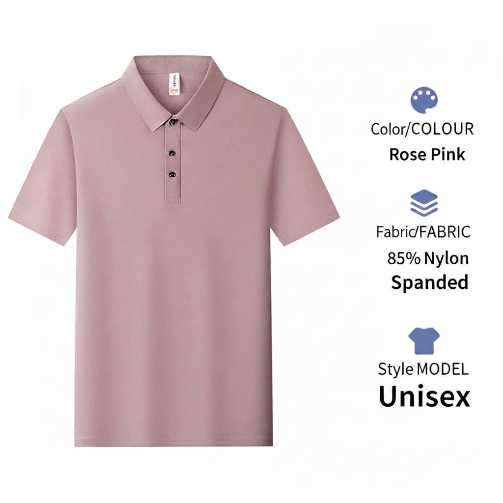 Men's Breathable Ice-Silk Polo Shirt | Custom Logo Workwear | DIYPRINT - Diyprint