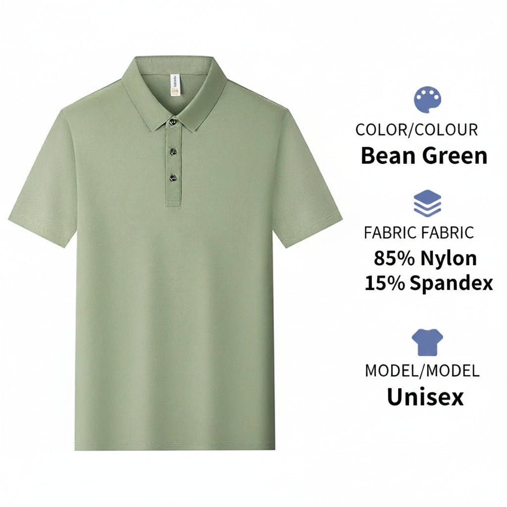 Men's Breathable Ice-Silk Polo Shirt | Custom Logo Workwear | DIYPRINT - Diyprint