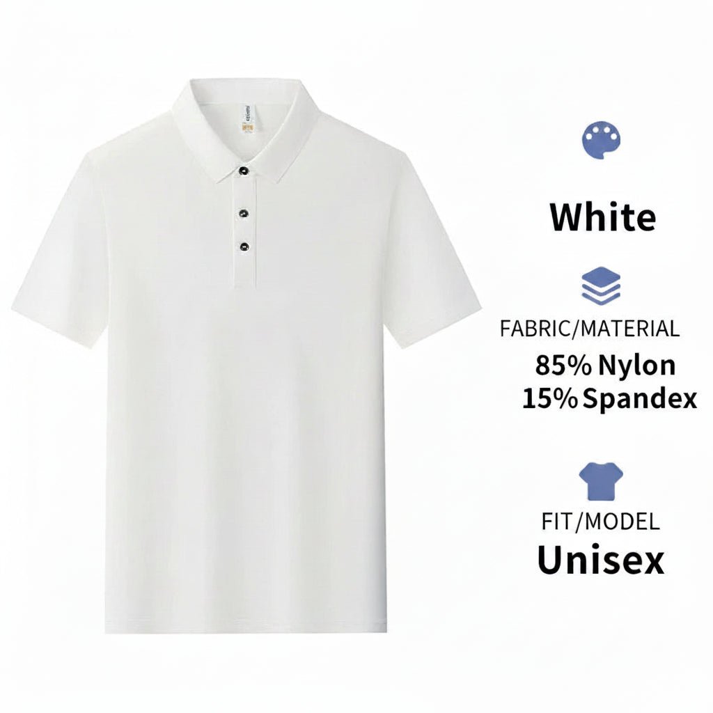 Men's Breathable Ice-Silk Polo Shirt | Custom Logo Workwear | DIYPRINT - Diyprint