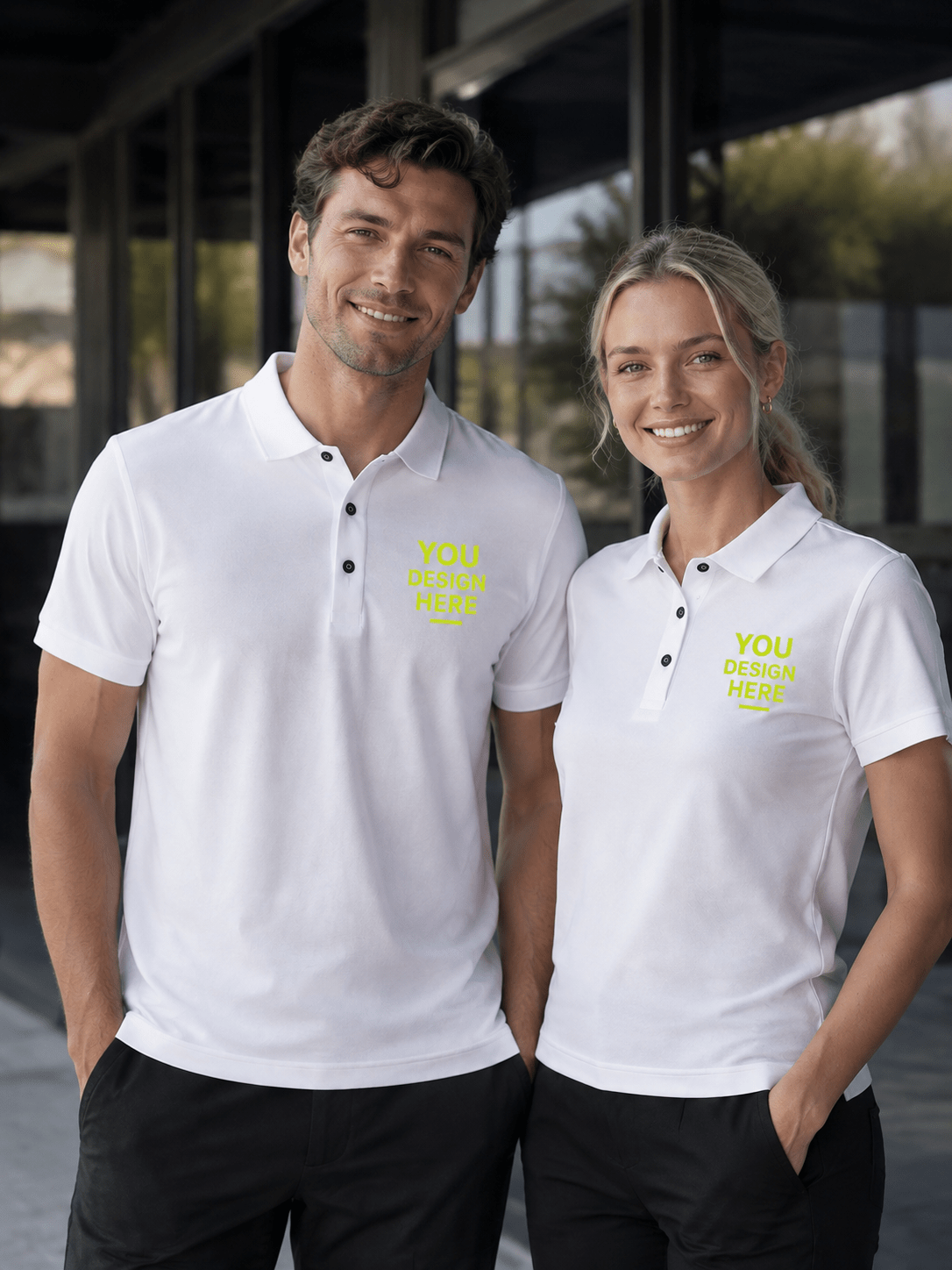 Men's Breathable Ice-Silk Polo Shirt | Custom Logo Workwear | DIYPRINT - Diyprint