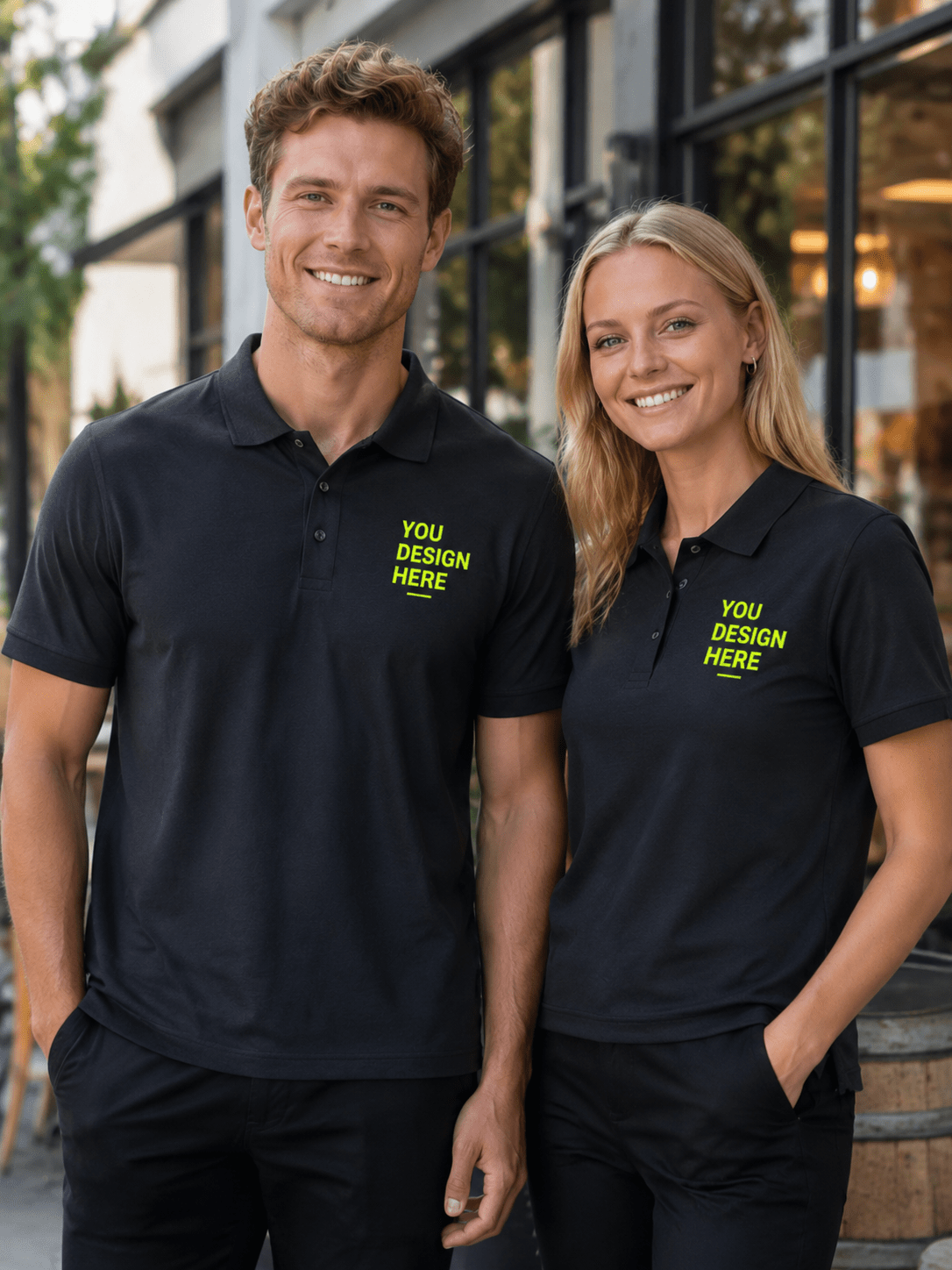 Men's Breathable Ice-Silk Polo Shirt | Custom Logo Workwear | DIYPRINT - Diyprint