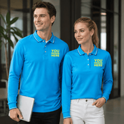 Men's Long Sleeve Polo Shirt | Custom Logo Workwear & Gift | DIYPRINT - Diyprint