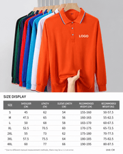 Men's Long Sleeve Polo Shirt | Custom Logo Workwear & Gift | DIYPRINT - Diyprint