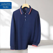 Men's Long Sleeve Polo Shirt | Custom Logo Workwear & Gift Tee - Diyprint